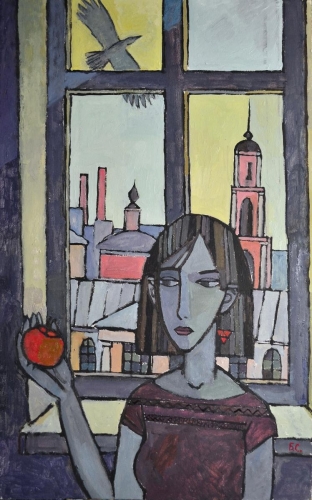 "Mädchen mit Apfel", Stanislav Baranov 